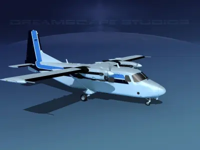 Harbin Y-12 II V07 3D model