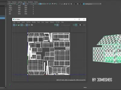 AIR BASE 8 - Dock 1 -  Vehicles Low-poly 3D model