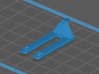 Hand pallet truck Scale Model 1 43 3D print model