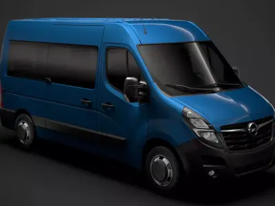 Opel Movano L2H2 WindowVan 2020 3D model