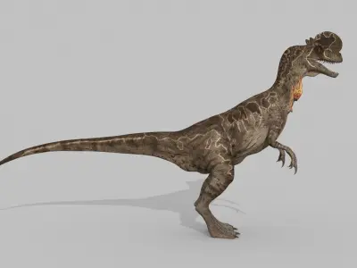 Dilophosaur Forever - 8K 3D model