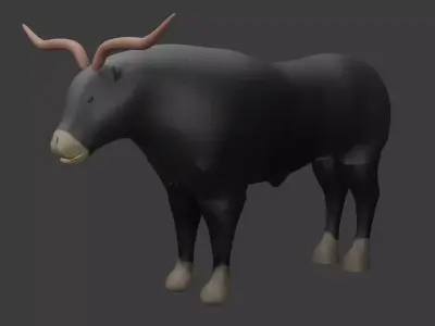 Bull 3D Model Low-poly 3D model