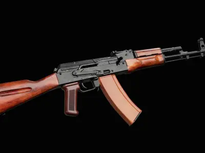 AK - AK74 Low-poly 3D model