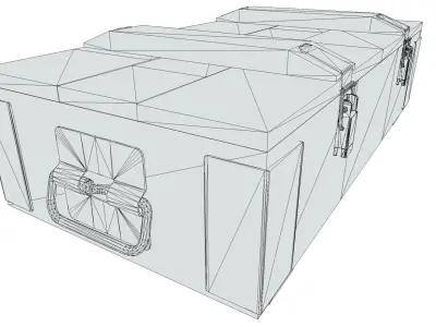 Ammunition Wood Crates 02 - PBR Low-poly 3D model