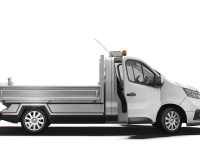 Renault Trafic Tipper HQ Interior 2023 3D model