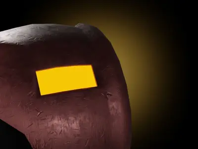 Blacksmiths sledgehammer in sci-fi and cartoon style Low-poly 3D model