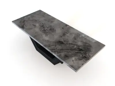 Table stone marble 3D model