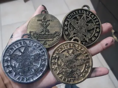 Keychain Motherland Fort Salem Military medallion coin Free 3D print model