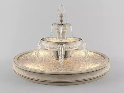 Round Fountain 3D model
