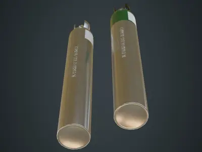 Gas Cylinder 2B Low-poly 3D model