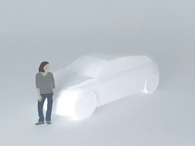 Car NEG template monospace Free 3D model