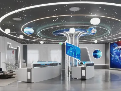 Sci-fi office 54 3D model