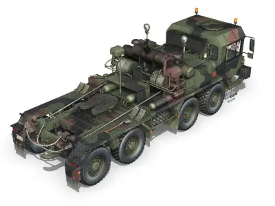Faun STL-56 Tank Transporter 3D model