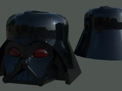 lego darth vader helmet Free 3D model