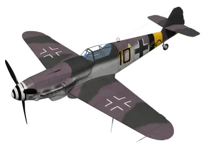 Messerschmitt Bf 109 G10 3D model