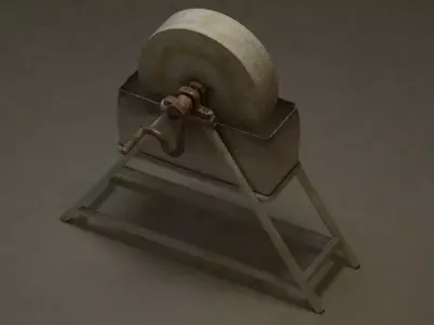 Industrial Era - Knife Grinder Low-poly 3D model