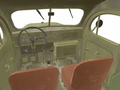 Dodge WC54 Low-poly 3D model