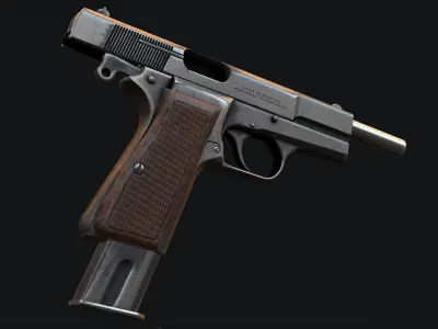 Browning HP Free low-poly 3D model