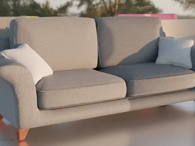Armchair Pack Free low-poly 3D model