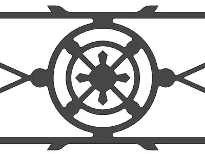 3D Part for Design or CNC Cut - Ornamental A1 3D model