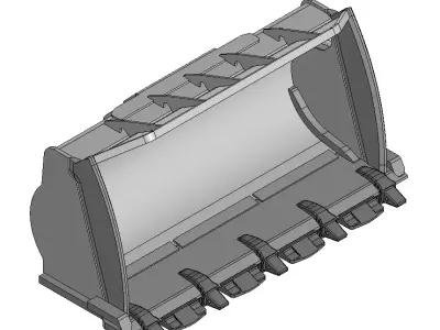 Slag bucket for Caterpillar 973K Loader 3D model