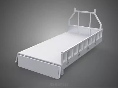 FLAT BED DECK DROP SIDE LOAD BODY GATE DOOR PICKUP TRUCK CAR BOX 3D model