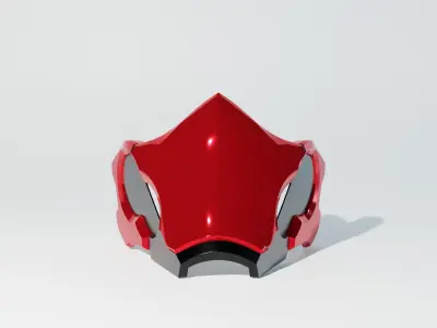 Red Hood Mask Helmet Cosplay STL 3D Print file halfmask 3D print model