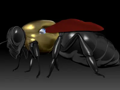 queen bee 3D model