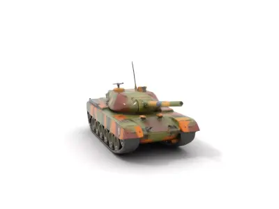 Camouflage Armored Tank model pack Low-poly 3D model