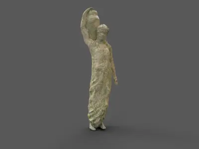 Statue ancient greek of woman 3D model