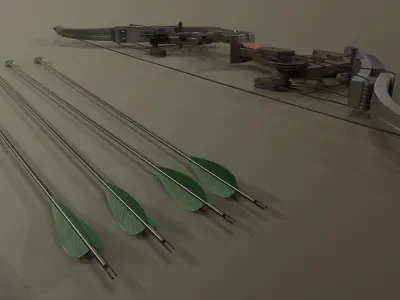 Oneida Kestrel - bow and arrow 3D model