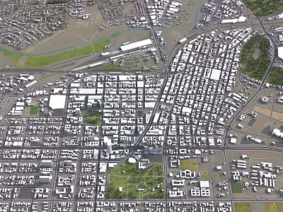 Harare - 3D City Low-poly 3D model