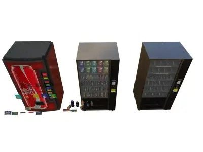 Vending Machine Pack Low-poly 3D model