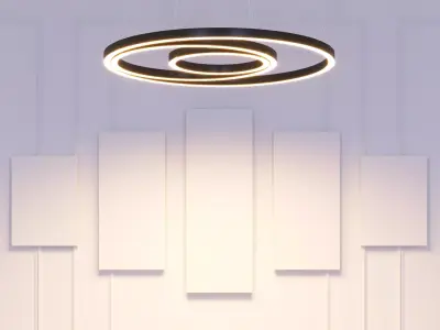 Modern Circular LED Ceiling Light Free 3D model