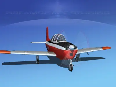 Beechcraft T-34 Mentor Taiwan 3D model