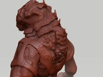 Alien Sculpture 3D-Modell 3D model