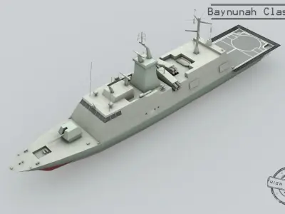 3D Baynunah class ship 3D model