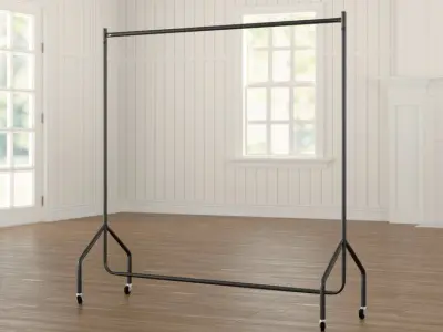 Rolling Clothes Racks Free 3D model