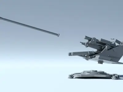 Anti-aircraft 3D print model