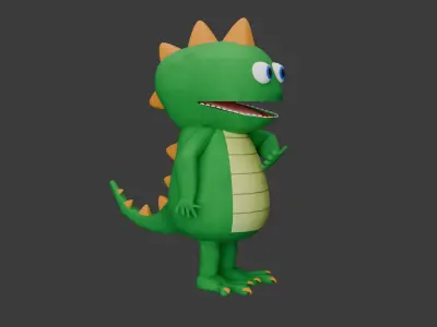 Dino Plushie 3D model