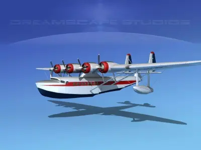 Sikorsky S-42 Seaplane 3D model