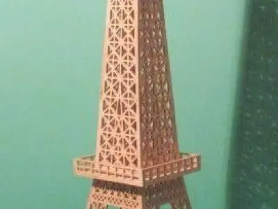 Eiffel Tower CNC Model 3D model