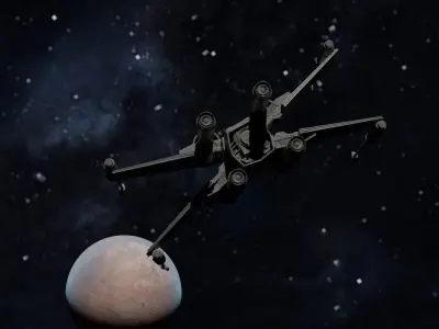 X-wing  Free low-poly 3D model