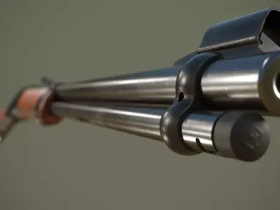 Erma 712 Lever-Action Rifle Free low-poly 3D model