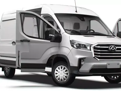 Maxus Deliver 9 Van L3H2 HQInterior 2025 3D model