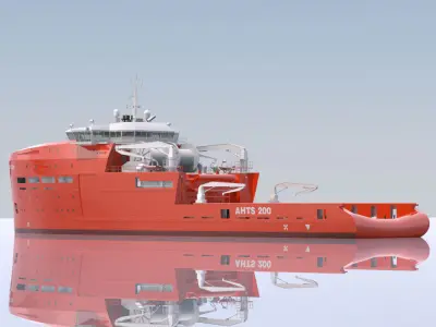 Anchor Handling Tug Supply 3D model