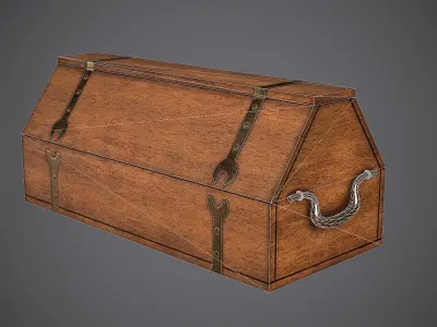 Case Medieval Free low-poly 3D model