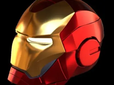 High resolution ironman helmet model Free 3D model