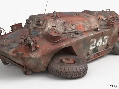 FUG OT 65 Destroyed 3D model