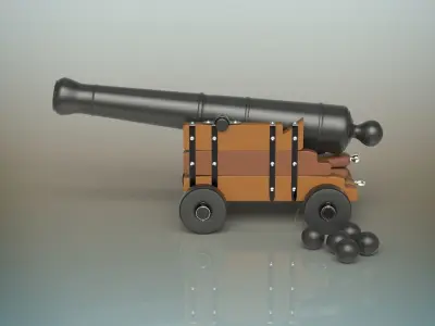 cannon toy 3D model
